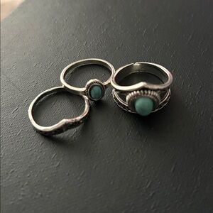 Elegant Silver Ring Set for Women